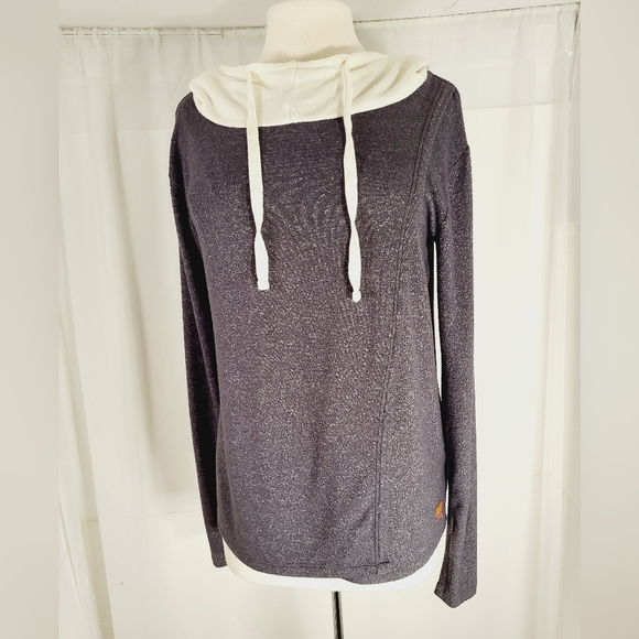 PEACE LOVE WORLD Longsleeve Hooded Shirt Small - Picture 3 of 10